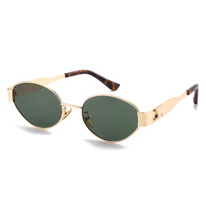 Gafas de Sol GM <span class=keywords><strong>Lisa</strong></span> Style Unisex de Alta Gama, Estilo Old Money, Montura Completa de Metal Ovalada, Protección UV400, 40235 Board Feet - Product Image 5