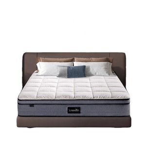 Colchón Premium Tamaño Queen Rucas Direct, Tejido Natural, Resortes Encapsulados, Espuma Viscoelástica con Gel Azul Cristal, Refrigerante, para Dormitorio u Hospital - Product Image 1