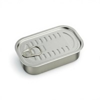 Boîte de conserve rectangulaire vide en gros, conteneur standard pour l'industrie de la mise en conserve de thon et de viande en conserve