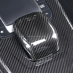 Pegatinas de fibra de carbono para Reposabrazos de Mercedes Benz, cubierta Interior modificada para Mercedes Benz <span class=keywords><strong>CLA</strong></span> Clase A W118 CLA200 260 A180 AMG 2020 + - Product Image 2