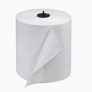 Papier essuie-tout en rouleau jumbo personnalisé, 1/2 pli, en pâte de bois vierge |   Rouleau de serviettes à main écologiques pour distributeurs automatiques - Product Image 6