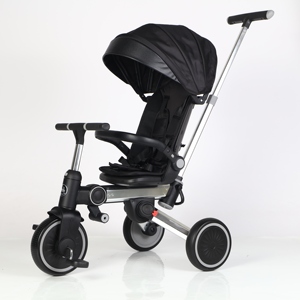 Tricycle pour enfants en alliage d'aluminium avec 3 roues en PU, tricycle pour enfants avec musique et lumière de sécurité - Product Image 6