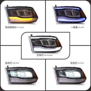 AURON Nouveau Phare Avant LED 32V 6000K 60W 6000 Lumens à Feuilleux pour Dodge Ram 2009-2018 Vente en Gros - Product Image 3