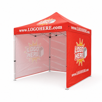 Tente pliante 3x3m avec cadre en aluminium et tube diamanté de 50mm, imperméable, pour publicité extérieure, salons professionnels et expositions