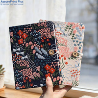 Carnet et Journal Personnalisés A5 A4 A6 B5 en Tissu Brodé Écologique à Motifs Floraux, Couverture Rigide, pour Femmes et Écriture Artistique Quotidienne et Mindfulness