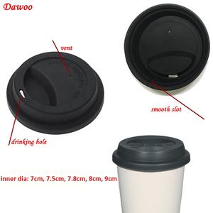 Coperchi per tazze da caffè <span class=keywords><strong>in</strong></span> Silicone <span class=keywords><strong>in</strong></span> gomma universale riutilizzabile con colori per uso alimentare - Product Image 2