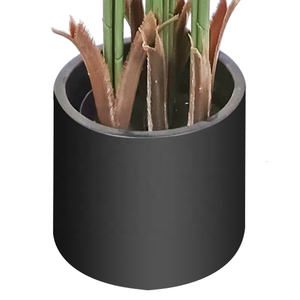 Palmera Artificial Oh Arts de 160 cm, Hojas de Palma Artificiales <span class=keywords><strong>Gigantes</strong></span>, Decoraciones de Interior, Palmera Artificial Kwai Areca - Product Image 6