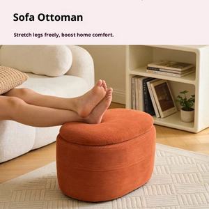 <strong>Stools</strong> Gold Luxury Nordic Velvet Wood Makeup Vanity Modern Home Foot Step Living Room Furniture Round <strong>Storage</strong> Ottoman <strong>Stools</strong> - Product Image 4