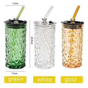Vaso de Vidrio Bohemio de Alta Calidad, Diseño Clásico Tallado en Cristal para Té y Jugo, Tazas y Platillos Especiales para el Mercado Árabe - Product Image 2