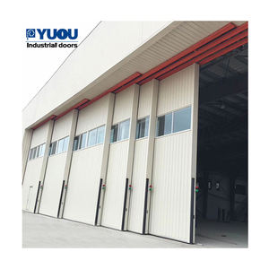 Portes pliantes de grande taille en métal avec <span class=keywords><strong>moteur</strong></span> SEW pour hangar ou hélicoptère avion en aluminium - Product Image 6