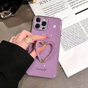 Funda de teléfono flotante galvanoplastia para Samsung galaxy <span class=keywords><strong>a22</strong></span> <span class=keywords><strong>a32</strong></span>, carcasa trasera de teléfono con soporte de metal - Product Image 2