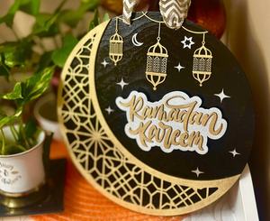Lanterna a Forma di <span class=keywords><strong>Mezzaluna</strong></span> per Ramadan, Decorazione Islamica per la Casa, Regalo per il Mese Sacro del Ramadan - Product Image 5