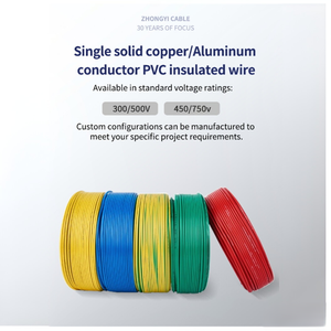 Câbles flexibles BVR H05V-R H07V-U TH à bas prix, câbles conducteurs en cuivre pour usage domestique, fils électriques de 1,5 mm à 6 mm pour bâtiments - Product Image 6