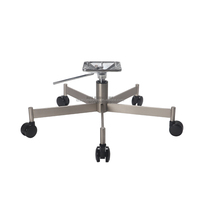 Pieds de meubles de qualité supérieure, accessoires de chaise, processus de nickelage, base de chaise à cinq étoiles robuste pour chaise de loisirs