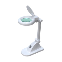 SAA Factory Wholesale 3X 5Diopter Esthetician Daylight Magnifying LED Lamp Beauty Salon Nail Table Desktop Magnifier Light