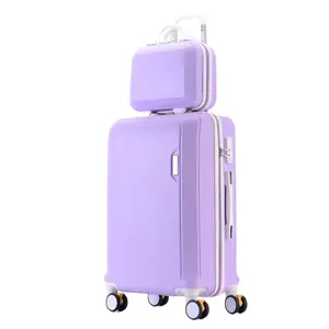 Prezzo di fabbrica customizzare Trolley da viaggio borsa ABS Hardshell leggero Carry On cerniera valigia set bagagli