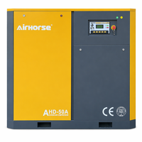 Kompresor Udara Sekrup Airhorse 37KW 50HP 10bar PM VSD 198 CFM 145 PSI CE ASME untuk Bengkel Sandblasting dan Pengecatan