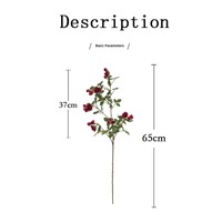 Tige unique artificielle Mini Roses longue tige fleurs en soie pour salon Table pièce maîtresse nordique décor à la maison