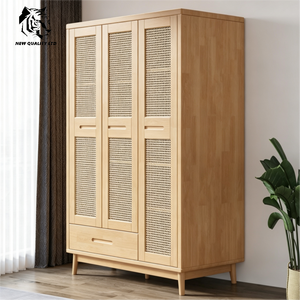 Armario de madera para dormitorio, diseño nuevo, almacenamiento, precio de fábrica, logotipo personalizado, gran stock, listo para enviar - Product Image 2