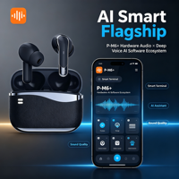 Écouteurs sans fil TWS Bluetooth 5.3 à réduction de bruit avec contrôle par application, traducteur vocal intelligent, casque de traduction linguistique, écouteurs intra-auriculaires