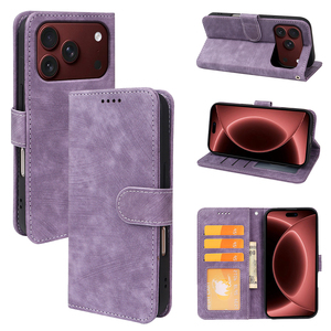 Custodia Protettiva in Pelle di Alta Qualità per iPhone 17 Pro Max, 17e, 16e, iPhone 18 con Porta Carte e Funzione Portafoglio - Product Image 1