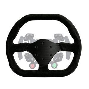 Volant de course universel en cuir noir de type D OEM/ODM 310 mm compatible avec les simulateurs de conduite, manette de jeu filaire HUB - Product Image 1