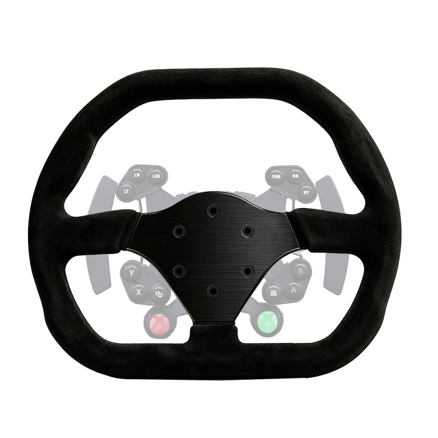 OEM/ODM Black Leather D-Type Universal 310mm Racing Steering Wheel Simulator Compatible Joystick Game Controller Wired HUB