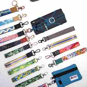Wholesale Factory Custom Printed Polyester Lanyards with Silk Screen Printing and Hook for Trade Show Corporate Holiday Gifts - Product Image 1