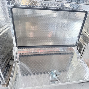 Armoire <span class=keywords><strong>de</strong></span> rangement robuste, boîte à outils en métal avec serrure pour entrepôt, voiture, camionnette, camion et <span class=keywords><strong>chantier</strong></span> <span class=keywords><strong>de</strong></span> construction - Product Image 1