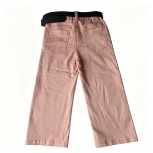 Pantalones estampados de pierna ancha informales a la moda para niñas pequeñas, pantalones largos de nailon/algodón, pantalones suaves y cómodos que combinan con todo, ropa escolar - Product Image 4