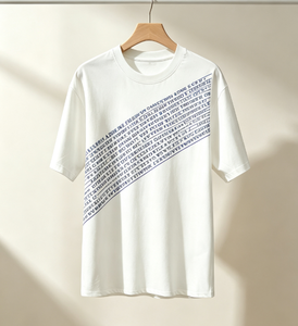 T-shirt imprimé pour homme à manches courtes, col rond, coupe classique, en jersey de coton, style streetwear, tricoté - Product Image 4