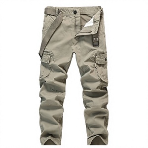 Pantalon cargo multi-poches personnalisé pour homme, OEM, en toile polyester/coton, respirant, écologique, antistatique, anti-boulochage, style décontracté chic - Product Image 1