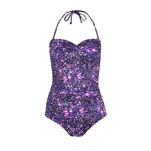 Costume da bagno lucido per bambini e sirena Flash con Set Bikini metallizzato - Product Image 6