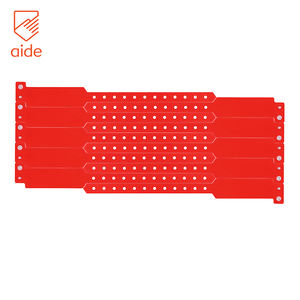 도매 부드러운 플라스틱 팔찌 조정 가능한 맞춤 팔찌 호텔 PVC 팔찌 이벤트 및 리조트를위한 일회용 ID 팔찌 - Product Image 3