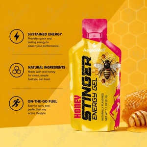 AegleWell OEM <span class=keywords><strong>Gel</strong></span> Energético Deportivo de Miel Natural, Suplemento para Entrenamiento de Resistencia que Proporciona Energía Sostenida y Soporte Antioxidante, Sin GMO - Product Image 5