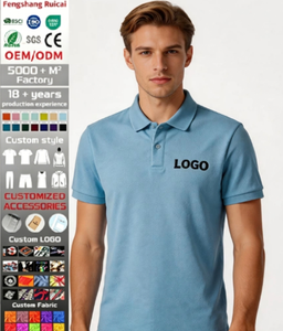 Maglietta Personalizzata con Ricamo e Stampa, Ecologica, ad Asciugatura Rapida, 220 Grammi, Cotone-Poliestere, Manica Corta per Uomo, <span class=keywords><strong>Golf</strong></span> - Product Image 1