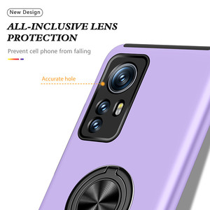 Funda de teléfono de PC TPU híbrida con soporte de anillo de 360 grados al por mayor <span class=keywords><strong>para</strong></span> <span class=keywords><strong>Xiaomi</strong></span> 13 12 <span class=keywords><strong>12T</strong></span> 11 Pro funda con sensación de piel a prueba de golpes - Product Image 6