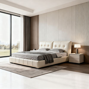 Vente en gros d'usine de beaux prix ensembles de meubles de chambre d'hôtel projet de meubles d'hôtel lit de chambre <span class=keywords><strong>à</strong></span> coucher lit d'hôtel en cuir <span class=keywords><strong>3</strong></span> étoiles 5 étoiles - Product Image 5
