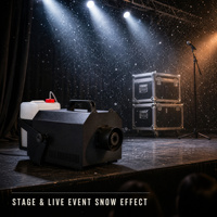Machine à neige de scène JCAY 500W DMX512 avec écran LCD, générateur de neige artificielle pour DJ, mariage, fête de Noël, vente en gros OEM