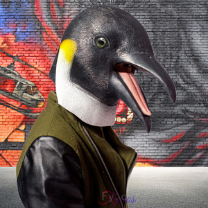 Máscara <span class=keywords><strong>de</strong></span> <span class=keywords><strong>pingüino</strong></span> para Halloween, suministros <span class=keywords><strong>de</strong></span> disfraz <span class=keywords><strong>de</strong></span> fiesta, cara completa, utilería, cubierta para la cabeza, simulación <span class=keywords><strong>de</strong></span> grasa, Cosplay - Product Image 3