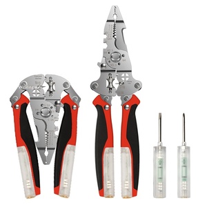 Key plate multi-function measuring and stripping pliers for electrician peeling and stripping needle-nose pliers double pen with - Product Image 5