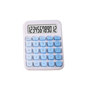 Calculadora de colores de helado de 12 dígitos con pilas para estudiantes, oficina y uso financiero - Product Image 5