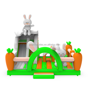 Miễn Phí Thiết Kế Trẻ Em Trẻ Em Nhà Bị Trả Lại Bouncer Trượt Đảng Chơi Thiết Bị Thỏ Động Vật Trong Nhà Ngoài Trời Sân Chơi Bơm Hơi - Product Image 1