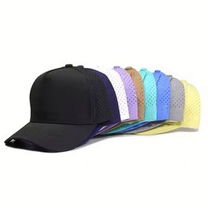 Casquette de baseball perforée à 5 panneaux découpée au laser, imperméable, style streetwear, pour le sport (Gorras Trucker Hat) - Vente en gros - Product Image 5