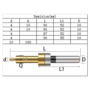 Không từ tính t-loại trung tâm thanh Titan mạ cứng t-loại cạnh Finder phay máy công cụ chính xác: 0.003mm - Product Image 2