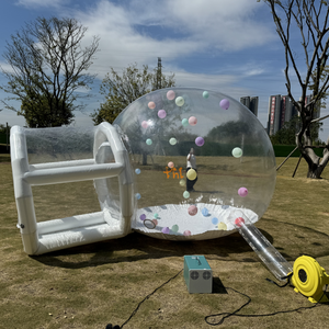 Vật liệu độc đáo <span class=keywords><strong>Inflatable</strong></span> Bong Bóng nhà thương mại cấp PVC transparentbubble lều với đường hầm cho Đảng đám cưới - Product Image 2