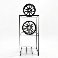 Présentoir Modulaire à Roues en Forme de Cube, Double Usage, pour Jantes en Alliage et Pneus de Voiture, Étagère de Présentation Robuste en Acier pour Concessionnaires Automobiles 4S