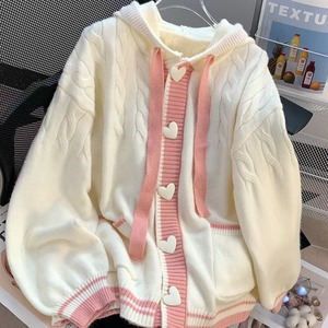 2025 nuevo diseño Otoño Invierno cárdigan suéter con cuello en V contraste Color Plaid costura bolsillos cárdigans para mujeres - Product Image 3