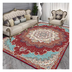 Alfombra antideslizante tejida a máquina grande de estilo europeo para sala de estar, comedor, mesa de centro con alfombrilla antideslizante para puerta, oración de baño - Product Image 2