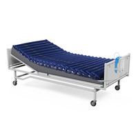 Cama de PVC de nailon de alta calidad, colchón de aire médico con tubo a rayas, colchón de burbujas de aire plegable